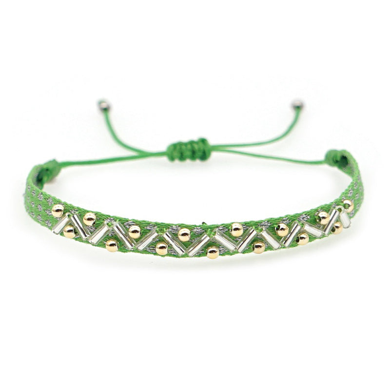Venta al por Mayor Pulsera Cristal Vintage Español Étnico Arte Bohemio OLY-BT-GBH005